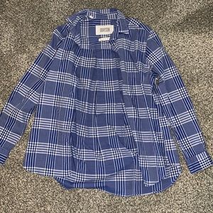 Grayson the hero blue plaid buttondown shirt